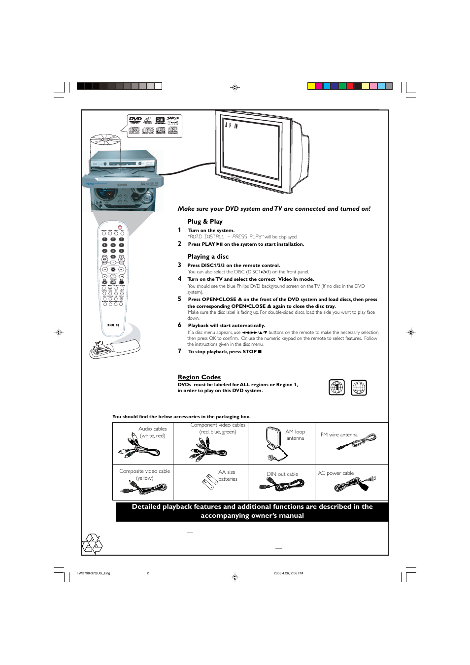 Philips FWD798/37 User Manual | Page 2 / 2