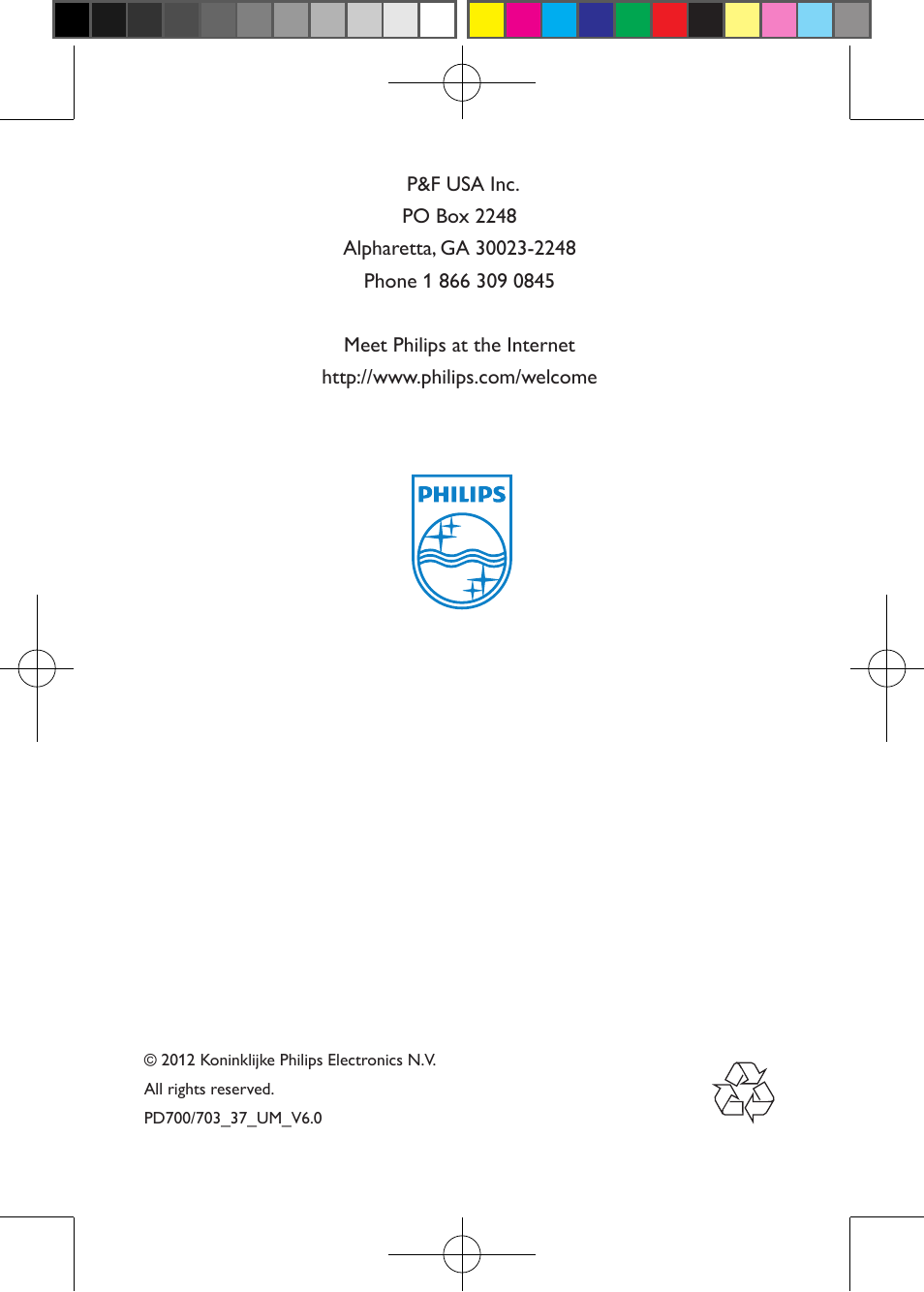 Philips PD703/37 User Manual | 24 pages