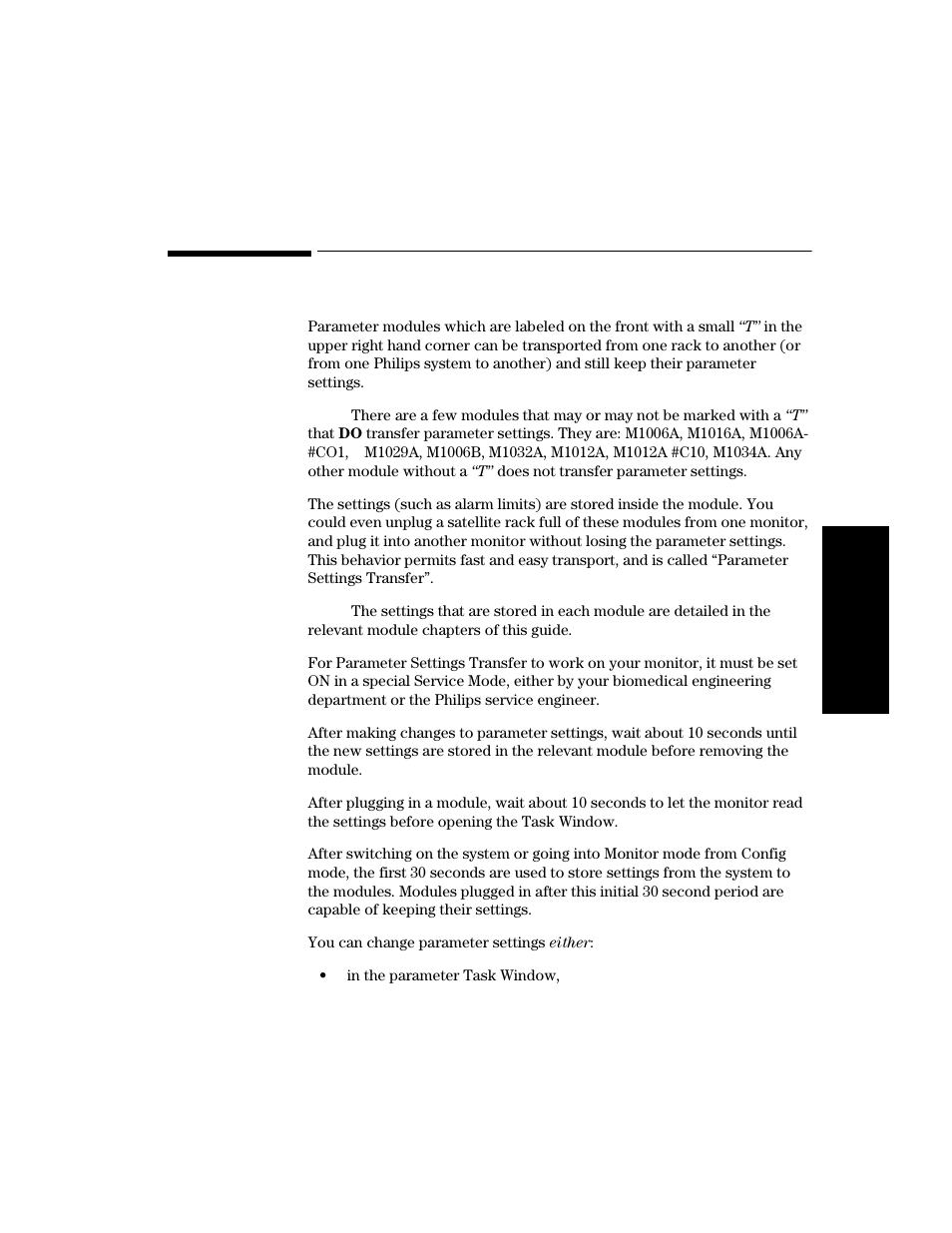 Parameter settings transfer, Parameter settings transfer -61 | Philips V24CT User Manual | Page 135 / 392