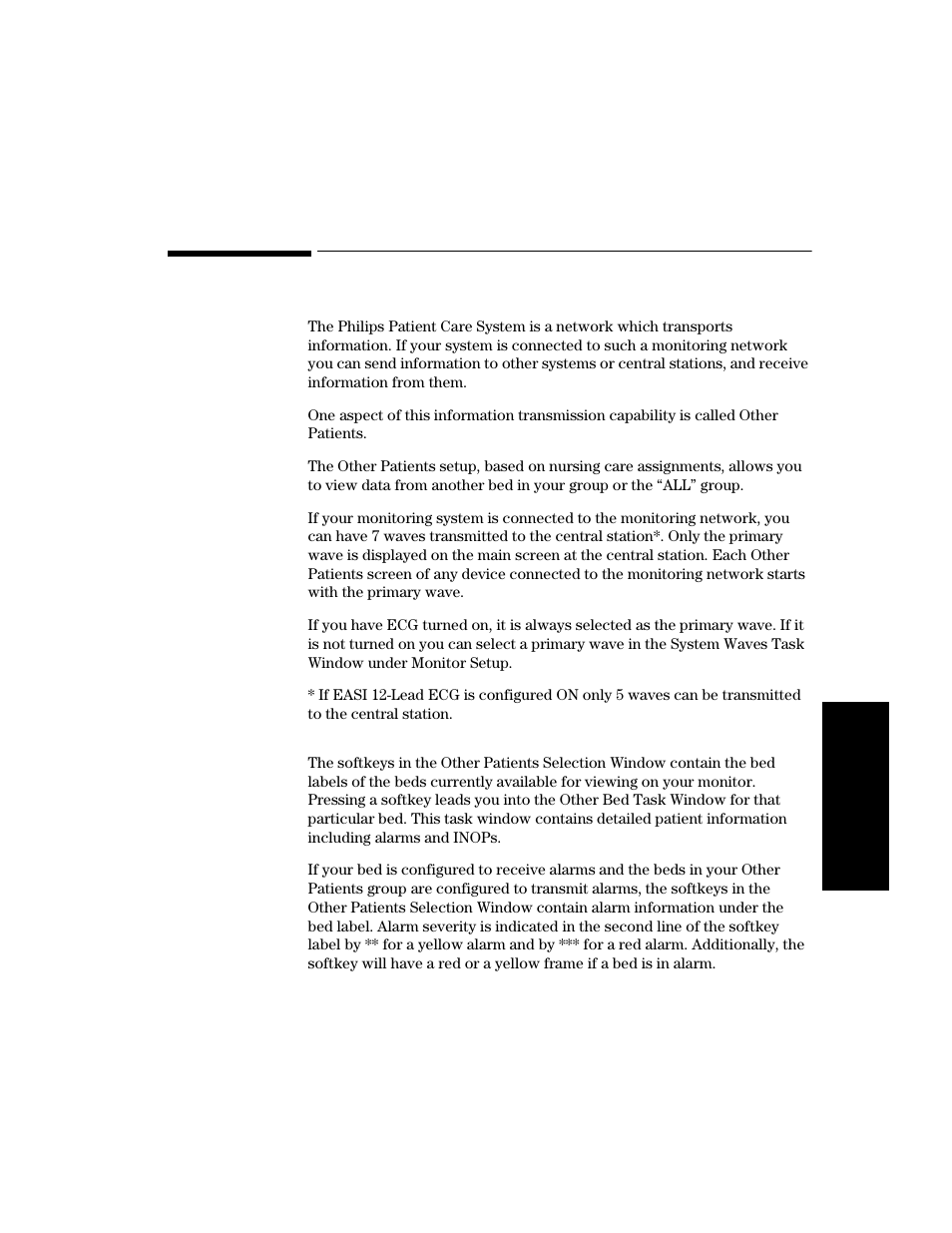 Philips patient care system, The other patients selection window, Philips patient care system -3 | The other patients selection window -3 | Philips V24CT User Manual | Page 141 / 392