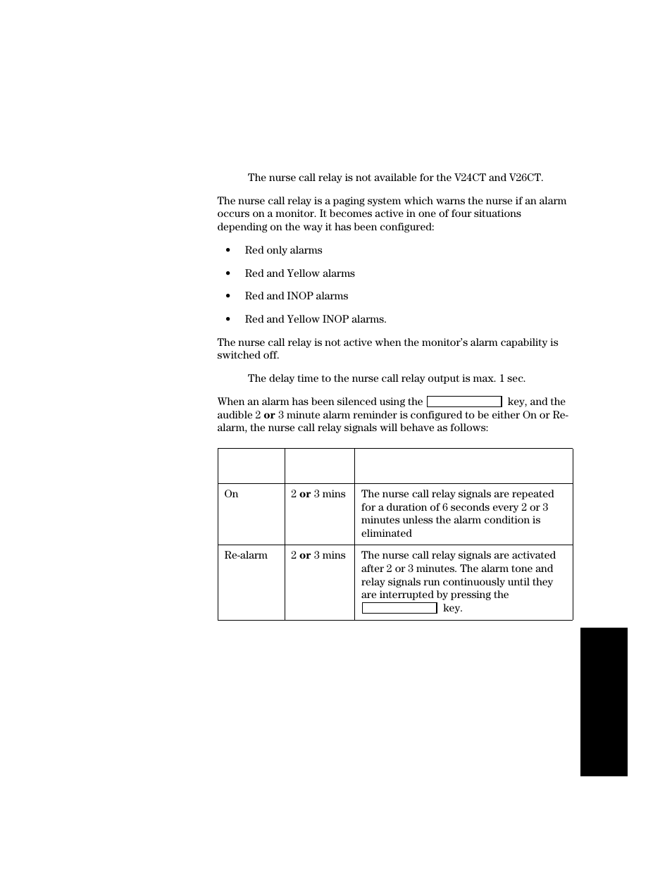 The nurse call relay, The nurse call relay -15 | Philips V24CT User Manual | Page 171 / 392