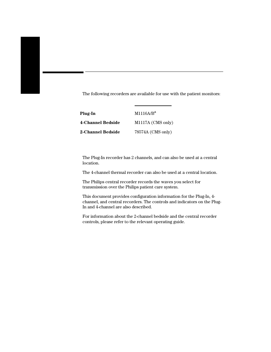 General recorder information, Recorders, General recorder information -2 | Recorders -2 | Philips V24CT User Manual | Page 174 / 392