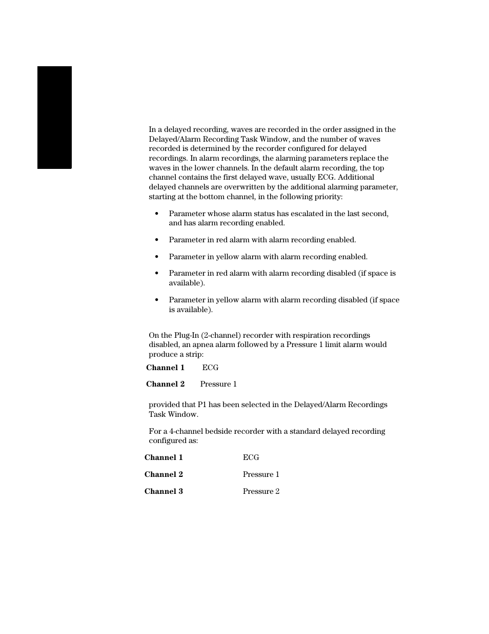 Alarm recording priorities, Alarm recording priorities -14 | Philips V24CT User Manual | Page 186 / 392