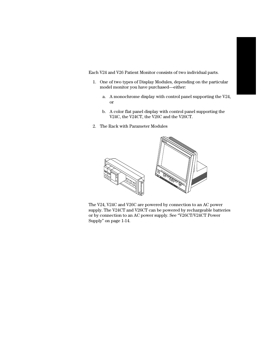 V24 and v26 patient monitor, V24 and v26 patient monitor -7 | Philips V24CT User Manual | Page 29 / 392