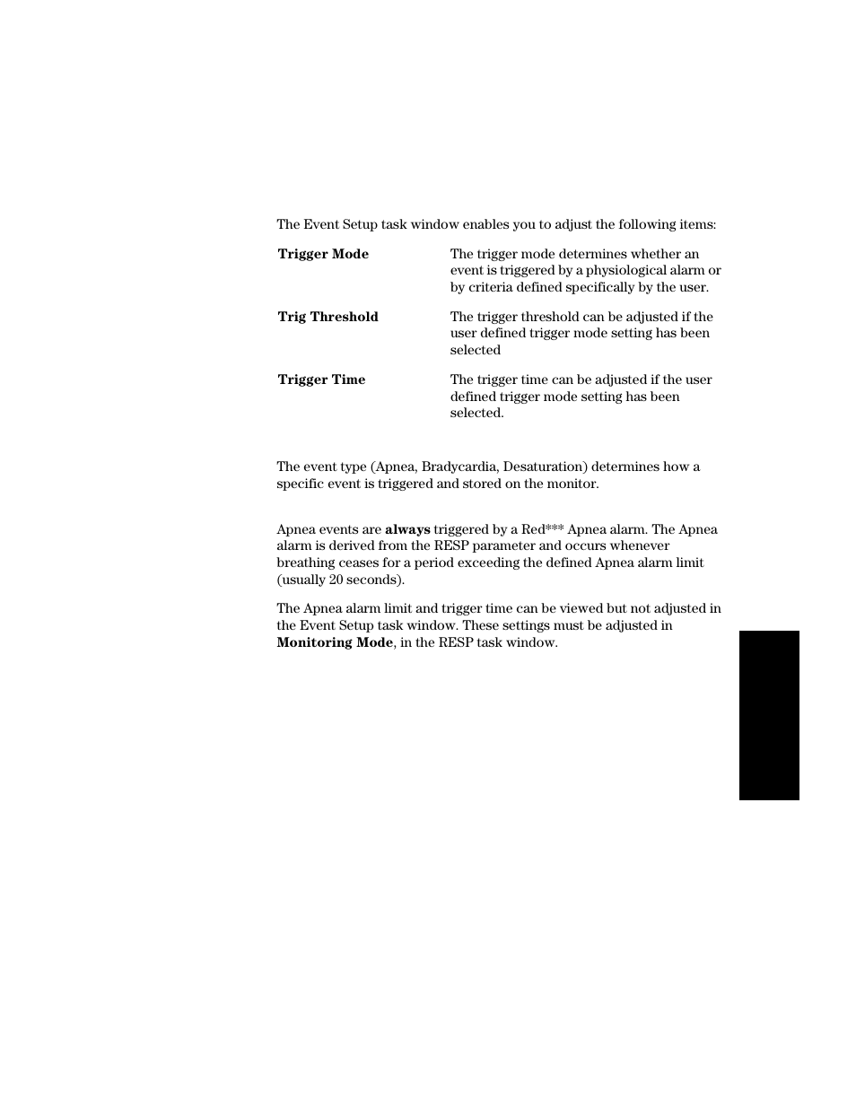 Event criteria, Event criteria -19 | Philips V24CT User Manual | Page 293 / 392