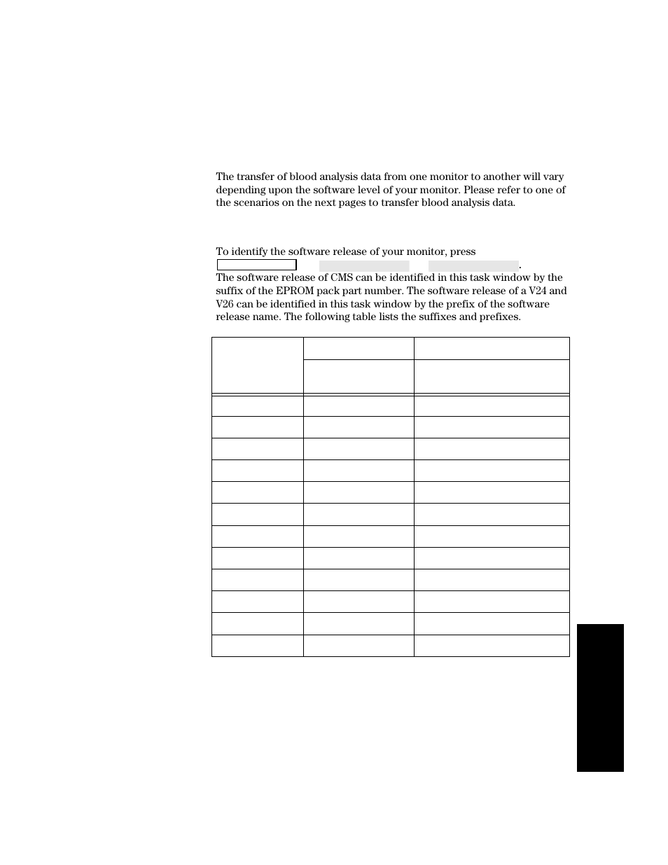 Transferring blood analysis data, Transferring blood analysis data -11 | Philips V24CT User Manual | Page 307 / 392