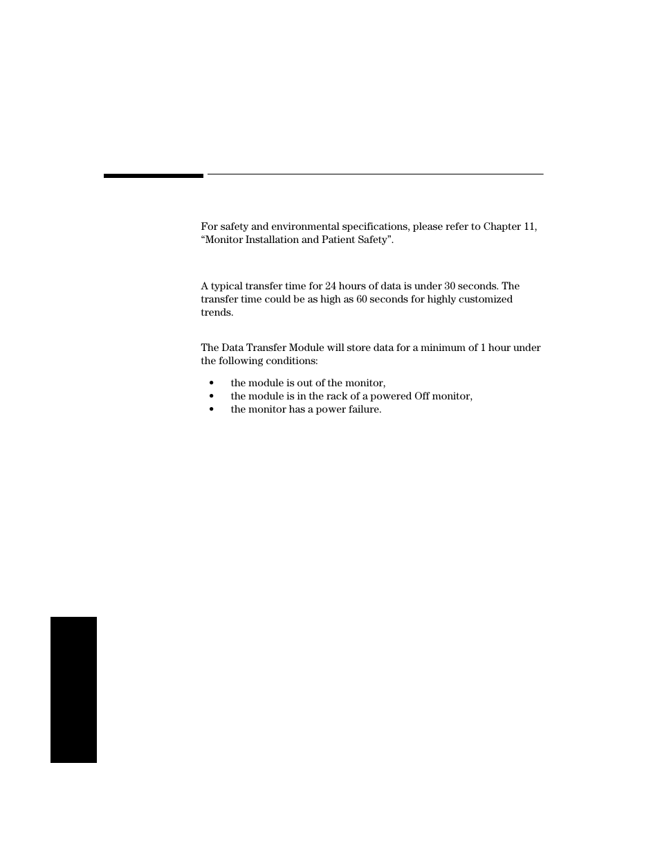 Performance specifications, Data transfer module, Performance specifications -20 | Data transfer module -20 | Philips V24CT User Manual | Page 316 / 392