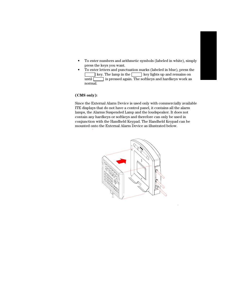 External alarm device, External alarm device -11 | Philips V24CT User Manual | Page 33 / 392