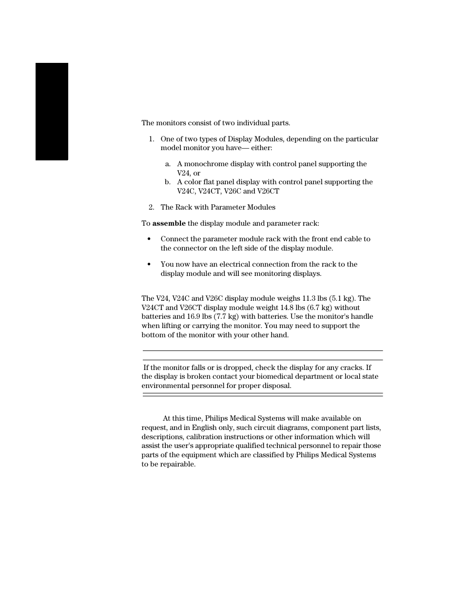 Assembling the v24 and v26, Assembling the v24 and v26 -36 | Philips V24CT User Manual | Page 352 / 392