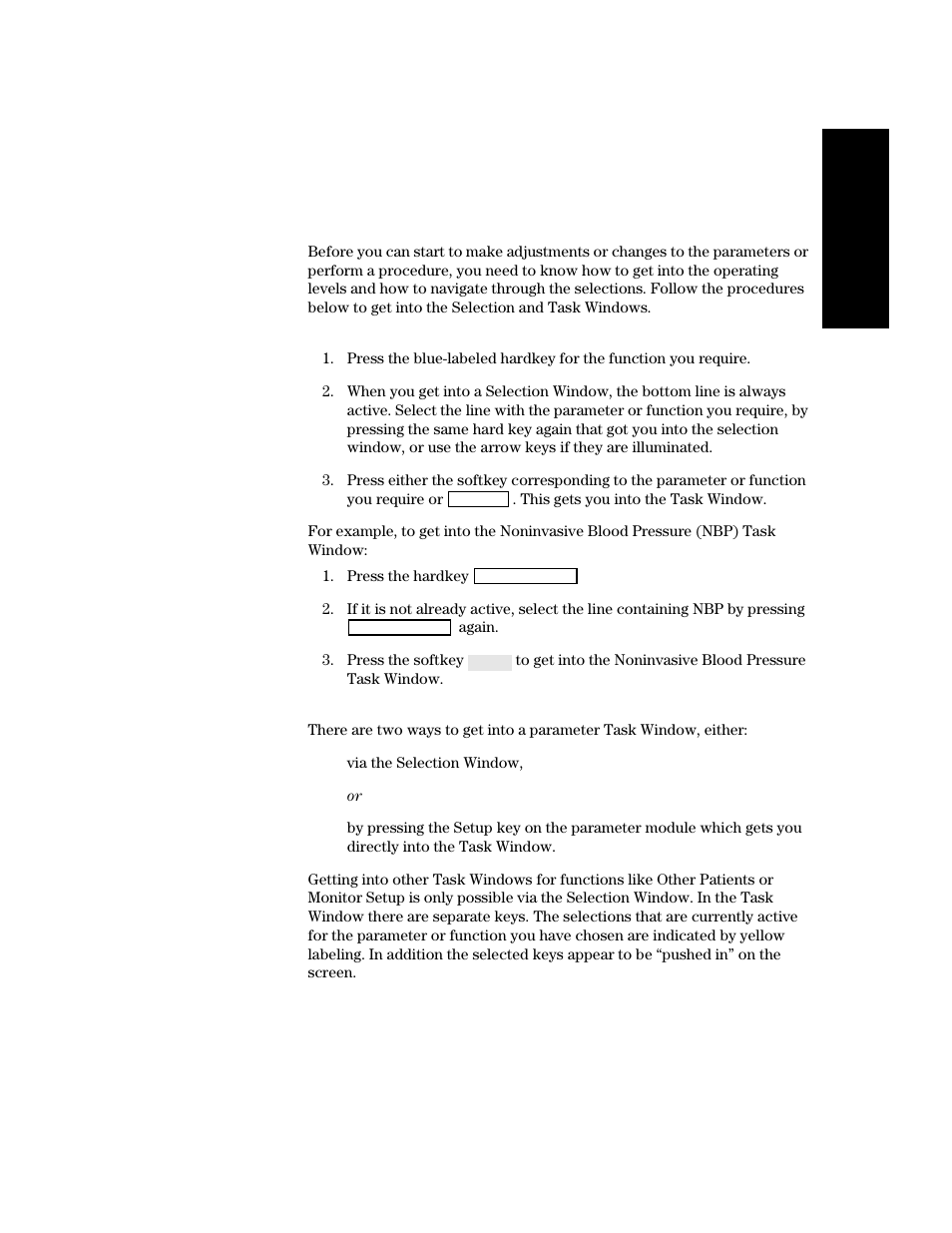 Getting into the operating levels, Getting into the operating levels -25 | Philips V24CT User Manual | Page 47 / 392