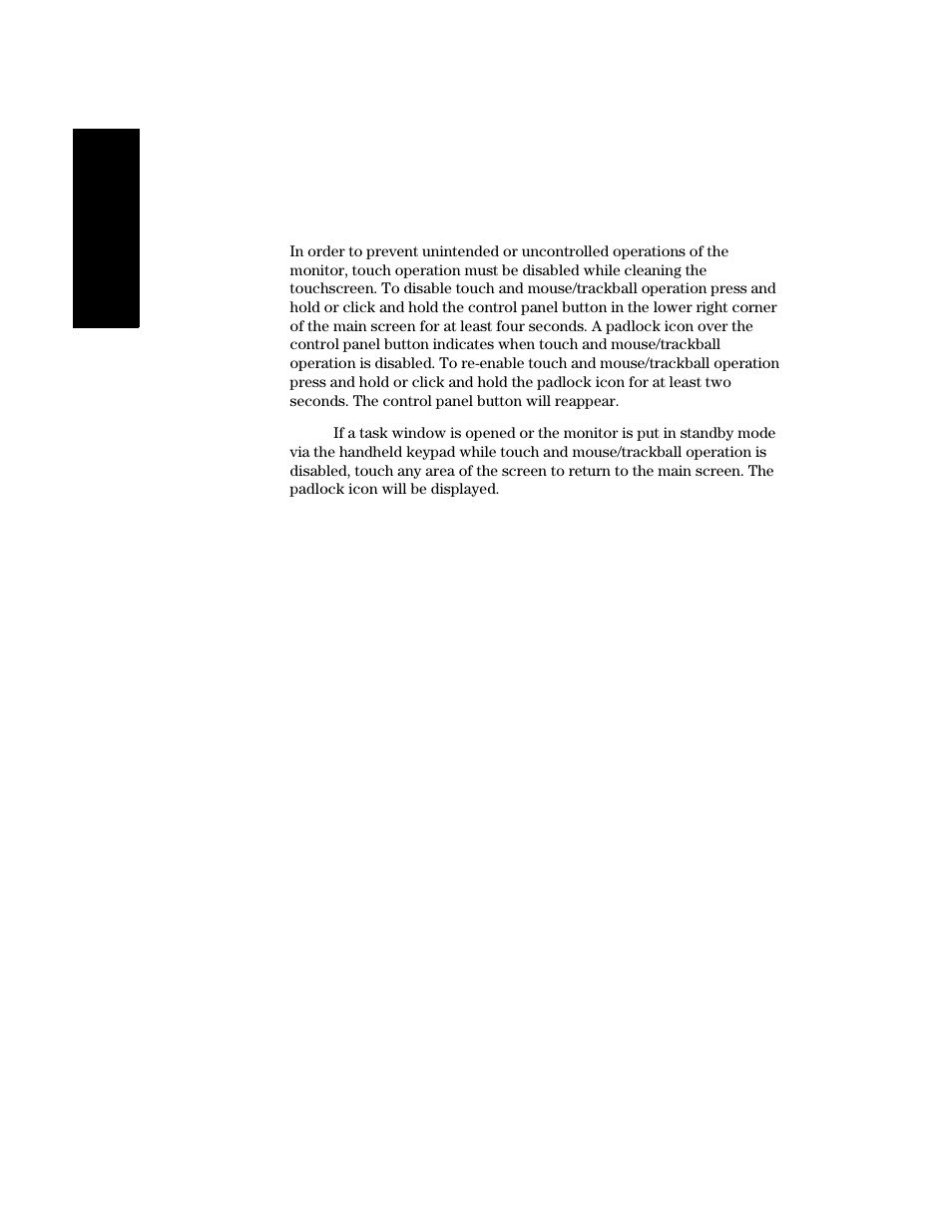 Disabling touch/ mouse/ trackball operation, Disabling touch/mouse/trackball operation -32 | Philips V24CT User Manual | Page 54 / 392