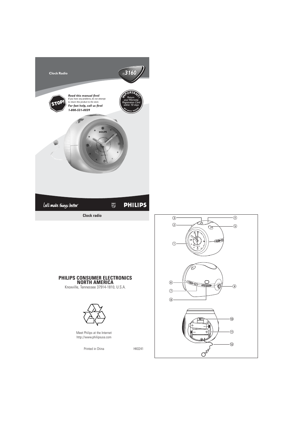 Philips 3160 User Manual | 4 pages