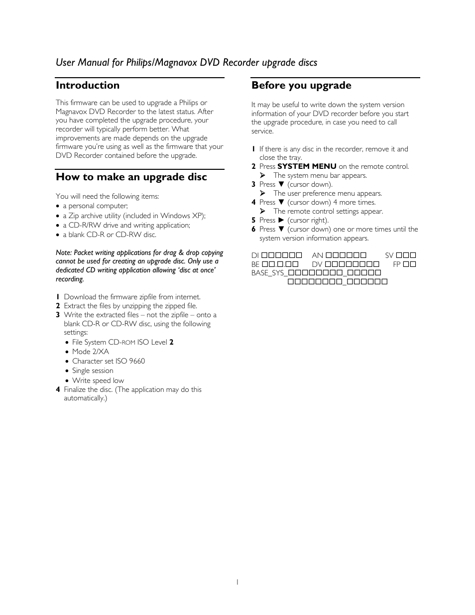 Philips DVD Recorder User Manual | 4 pages