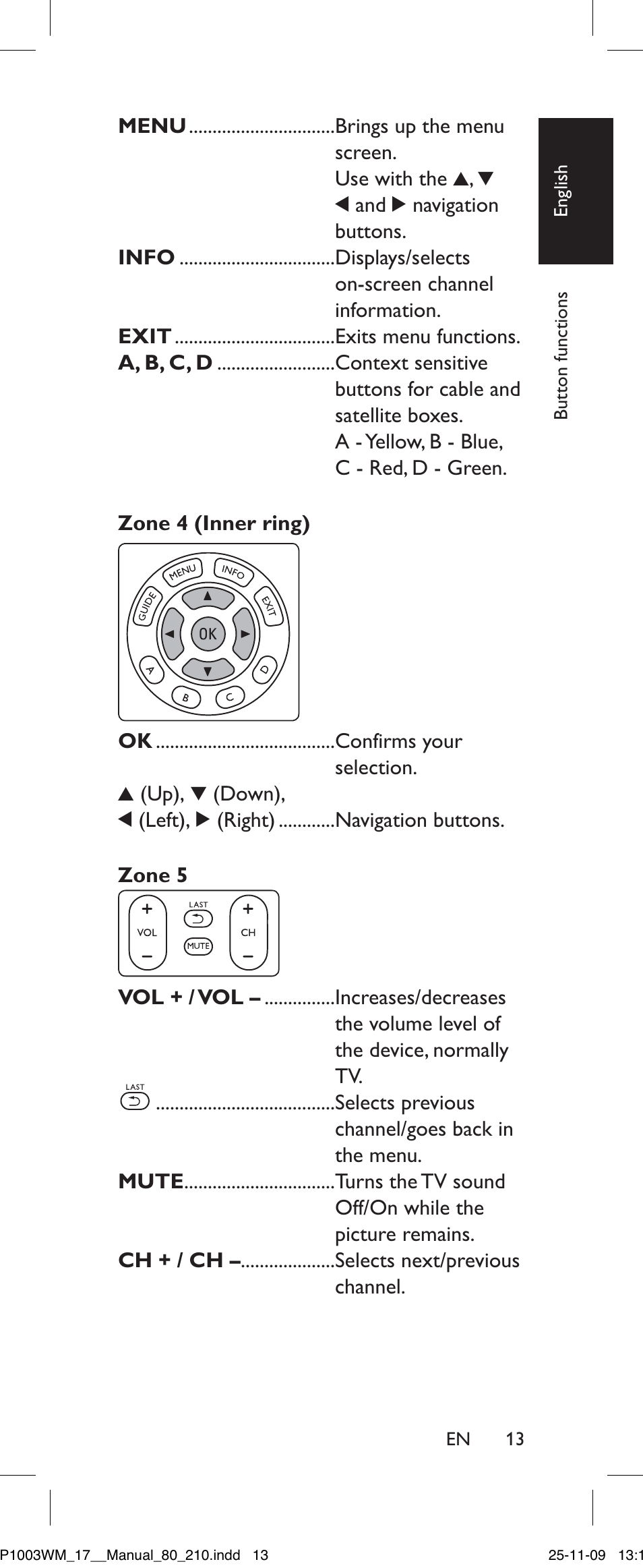 Philips SRP1003WM/17 User Manual | Page 13 / 40