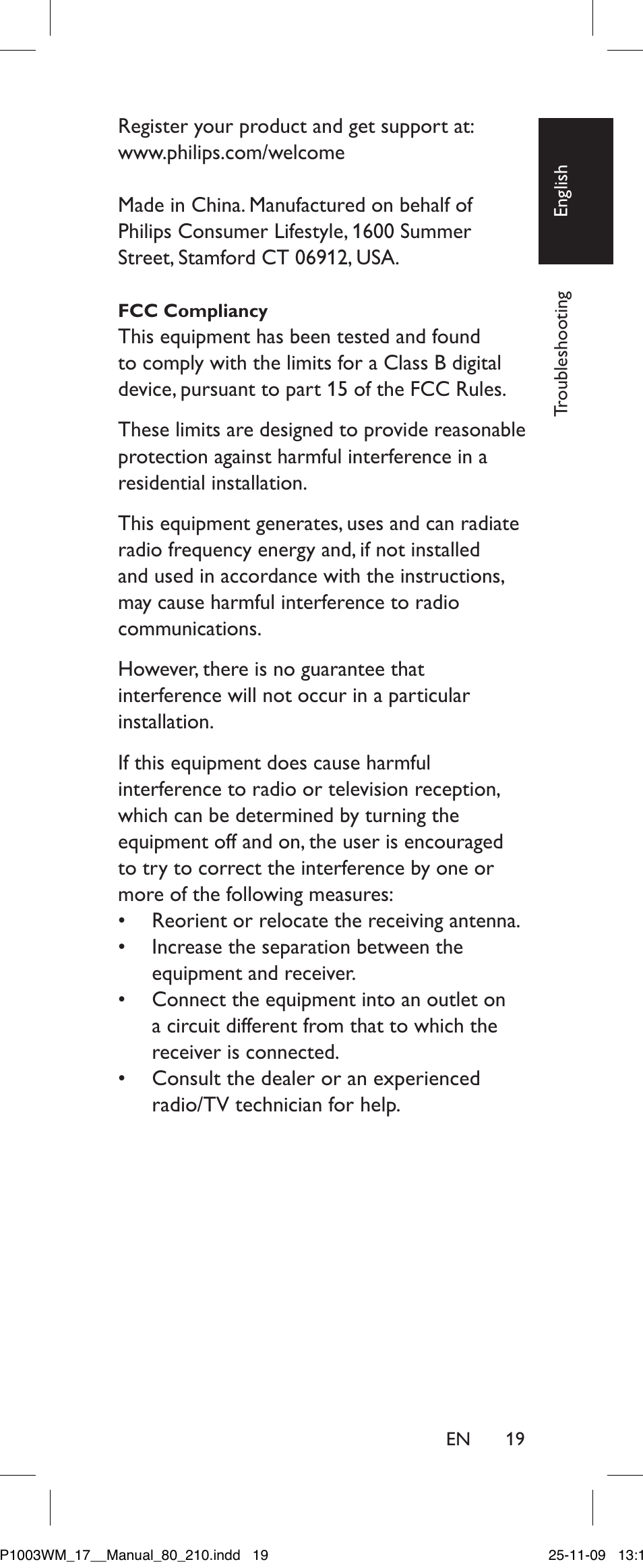 Philips SRP1003WM/17 User Manual | Page 19 / 40