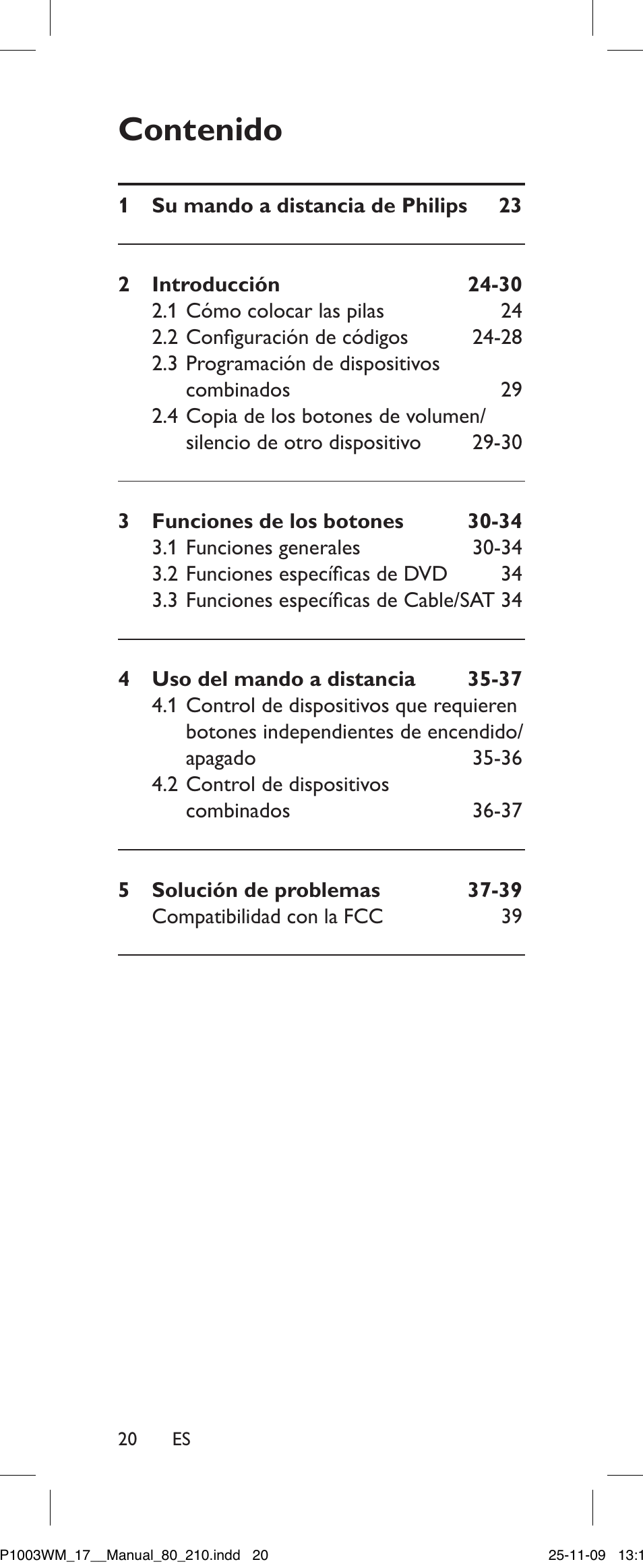 Philips SRP1003WM/17 User Manual | Page 20 / 40