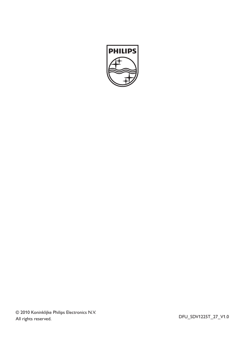 Philips SDV1225T/27 User Manual | Page 12 / 12