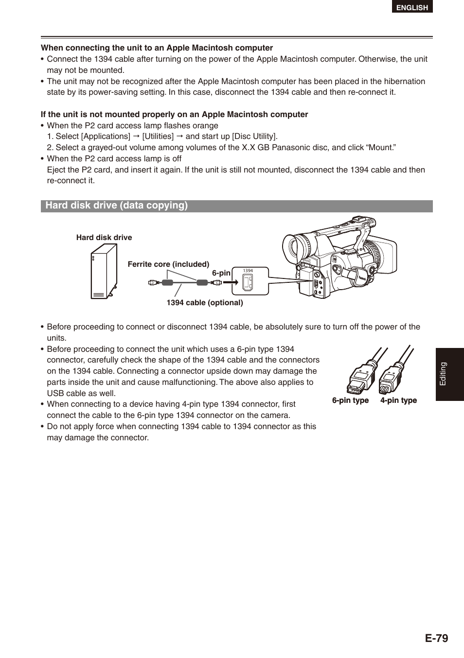 Hard disk drive (data copying), 79), y, E-79 | Philips SD AG-HPX171E User Manual | Page 79 / 131