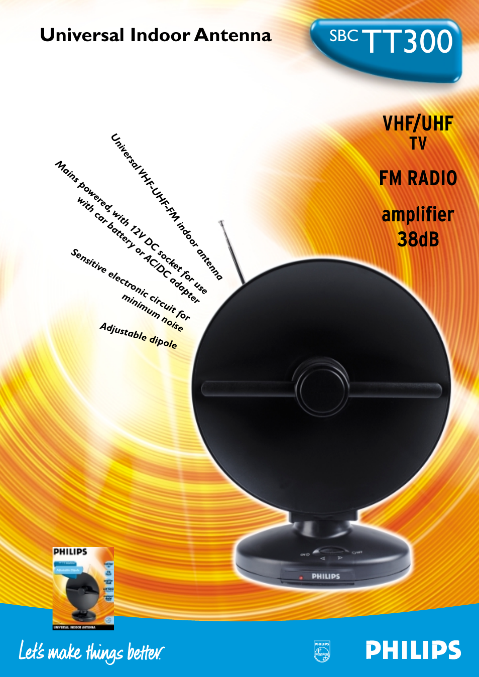 Philips TT300 User Manual | 2 pages