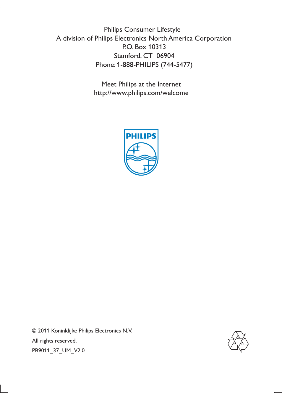 Philips PB9011 User Manual | 41 pages