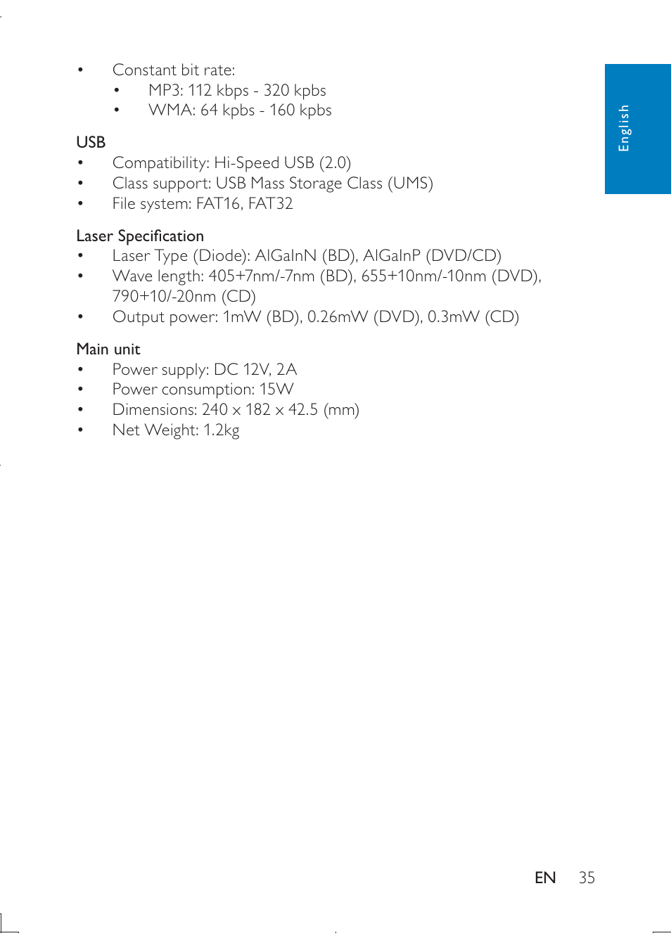 Philips PB9011 User Manual | Page 36 / 41