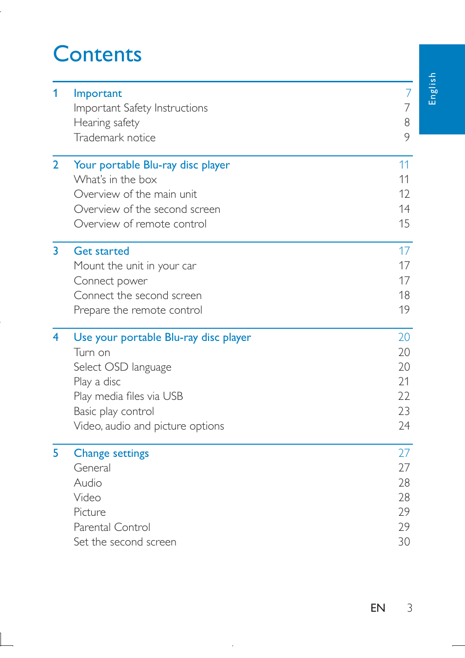 Philips PB9011 User Manual | Page 4 / 41