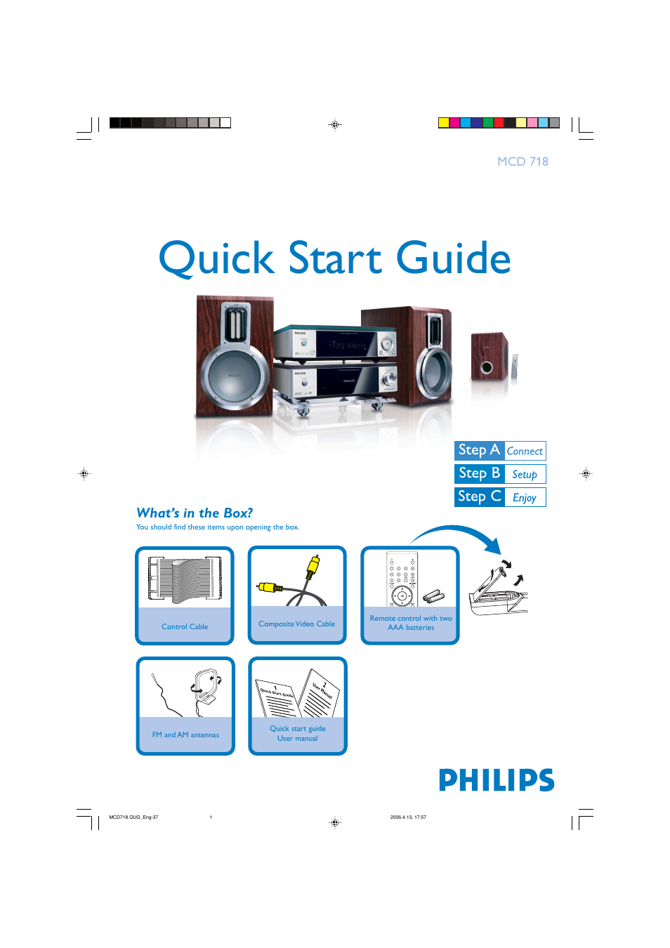 Philips MCD 718 User Manual | 4 pages