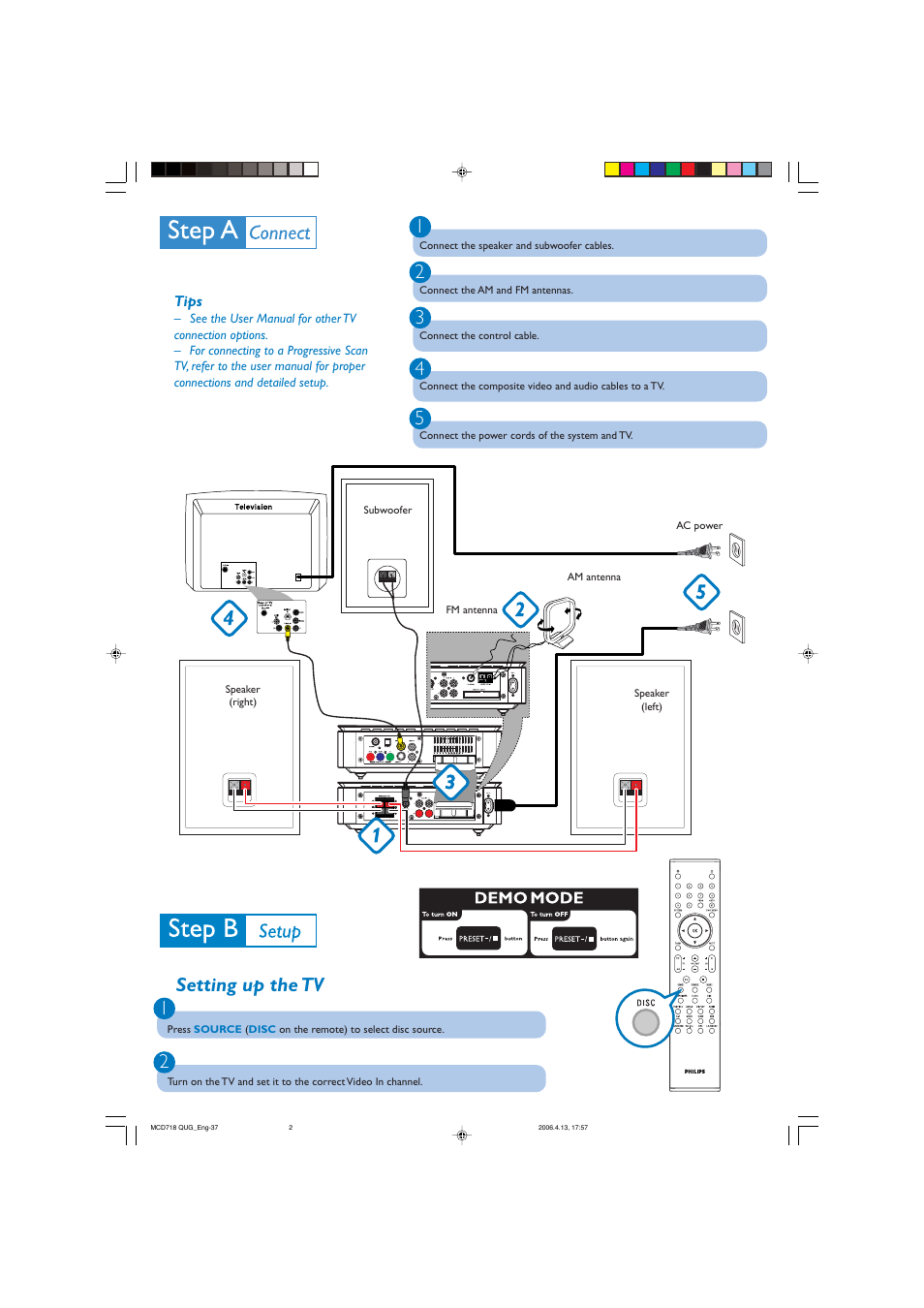 Philips MCD 718 User Manual | Page 2 / 4