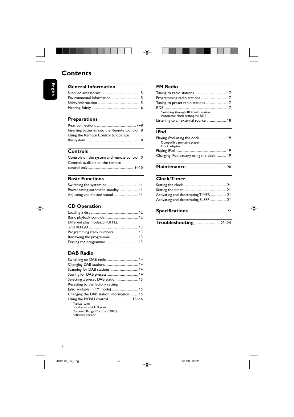 Philips DCB146 User Manual | Page 4 / 25