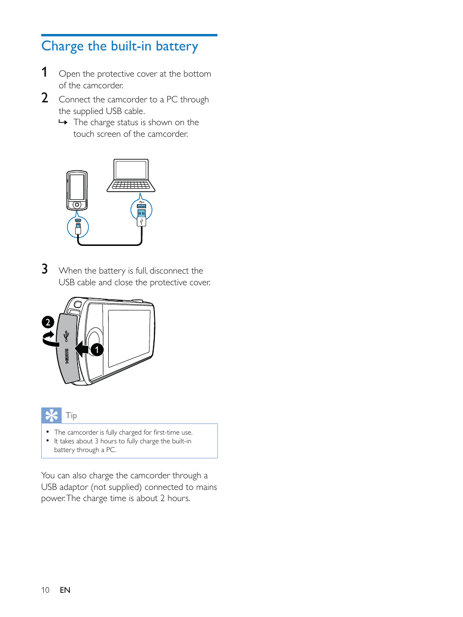 Philips CAM200 User Manual | Page 10 / 40