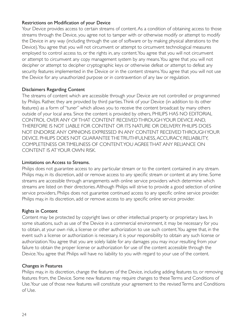 Philips CAM200 User Manual | Page 24 / 40