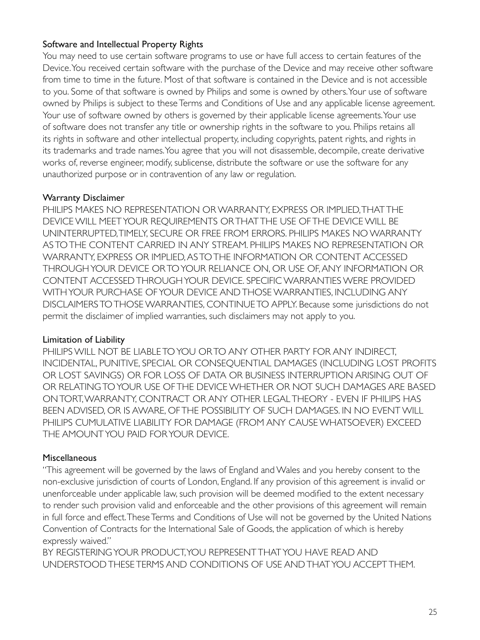 Philips CAM200 User Manual | Page 25 / 40