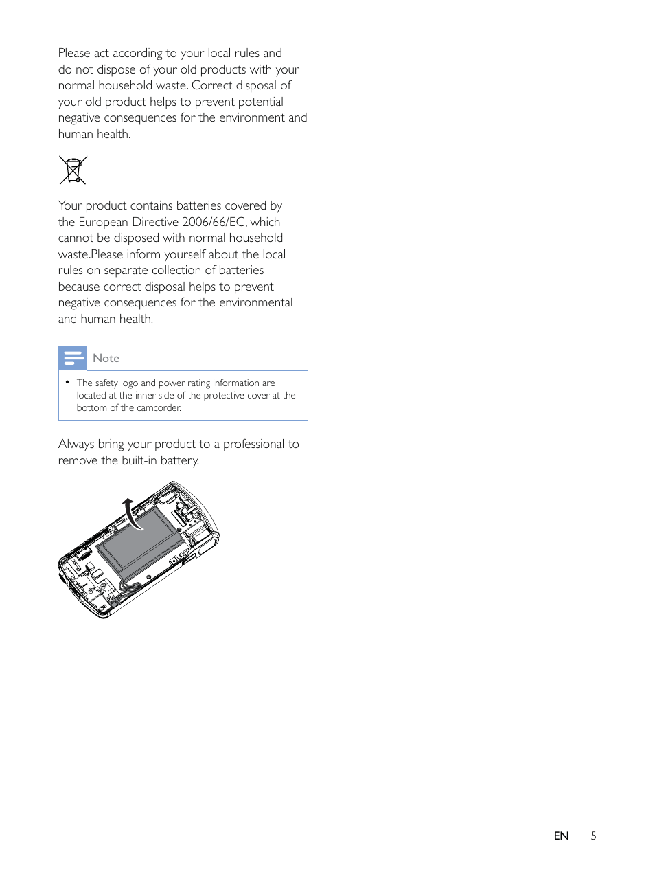 Philips CAM200 User Manual | Page 5 / 40