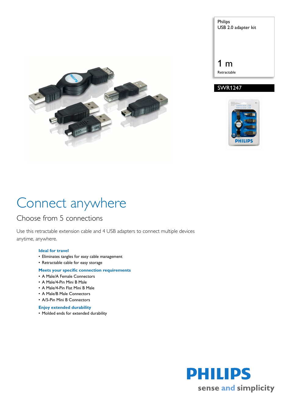 Philips SWR1247 User Manual | 2 pages