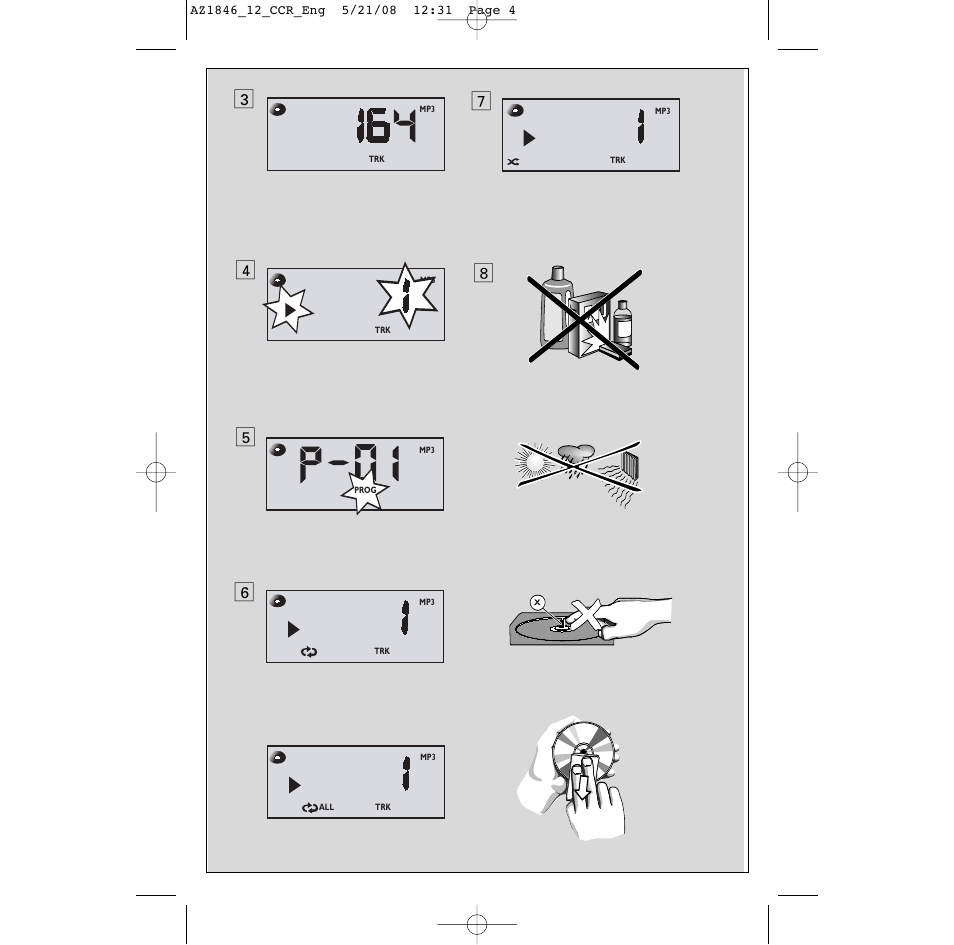 Philips AZ1846 User Manual | Page 4 / 16