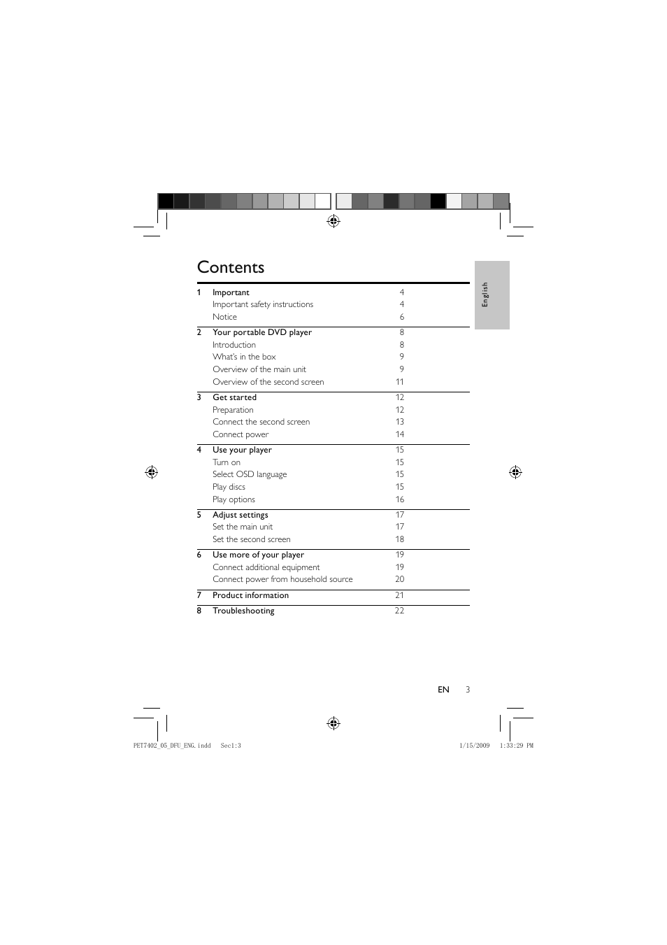 Philips PET7402/05 User Manual | Page 2 / 22