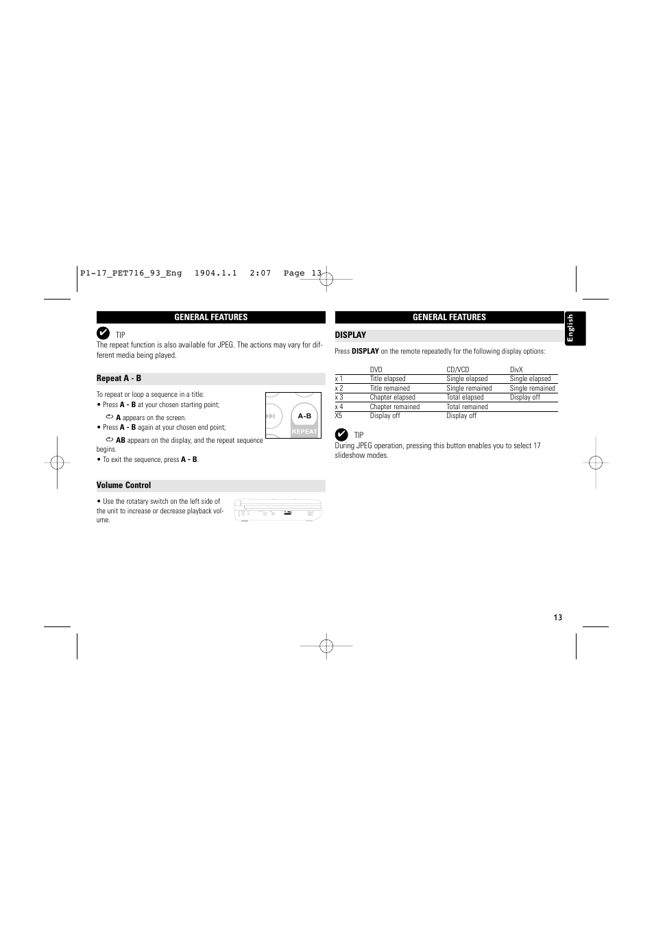 Philips PET716/93 User Manual | Page 12 / 17
