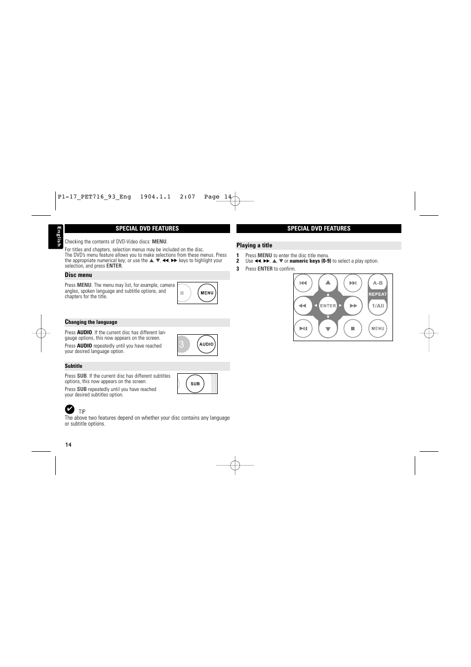 Philips PET716/93 User Manual | Page 13 / 17