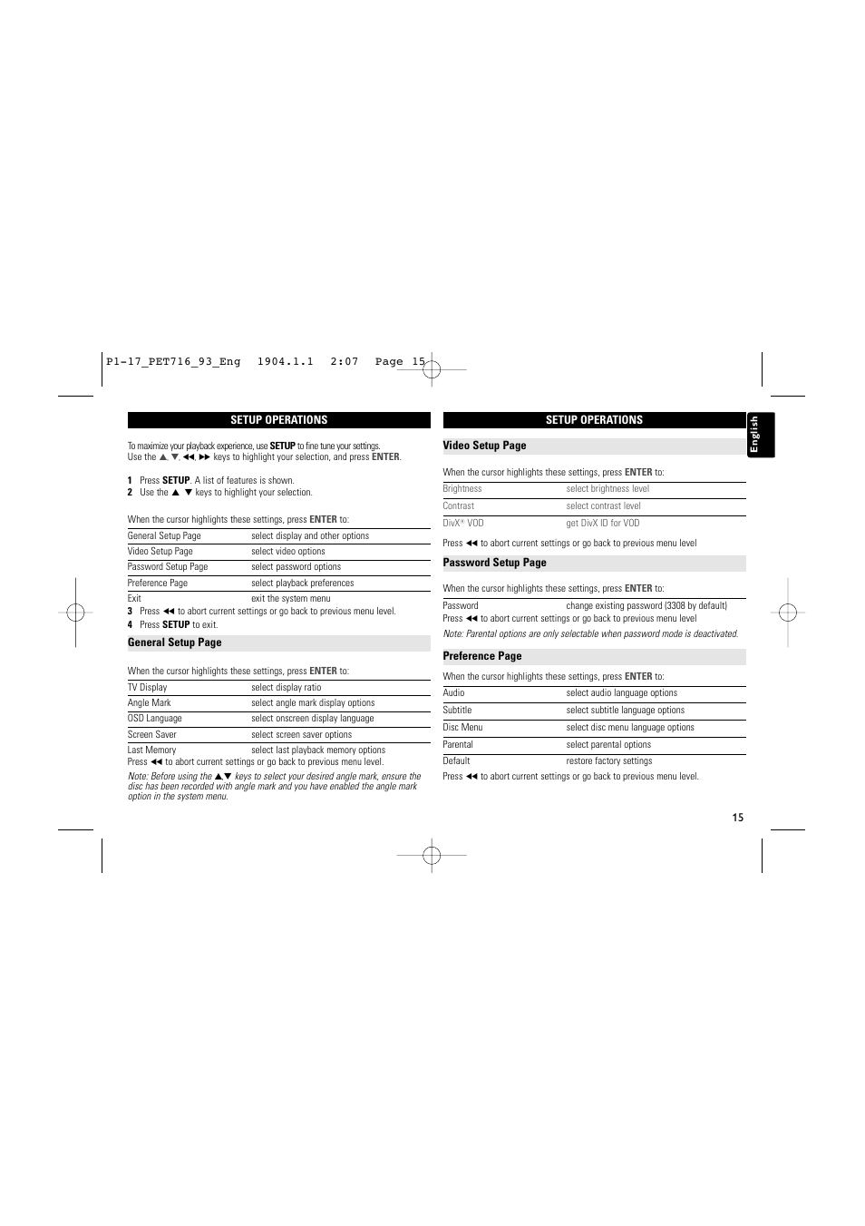 Philips PET716/93 User Manual | Page 14 / 17