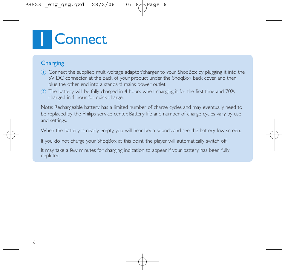 Connect | Philips GOGEAR PSS231 User Manual | Page 10 / 15