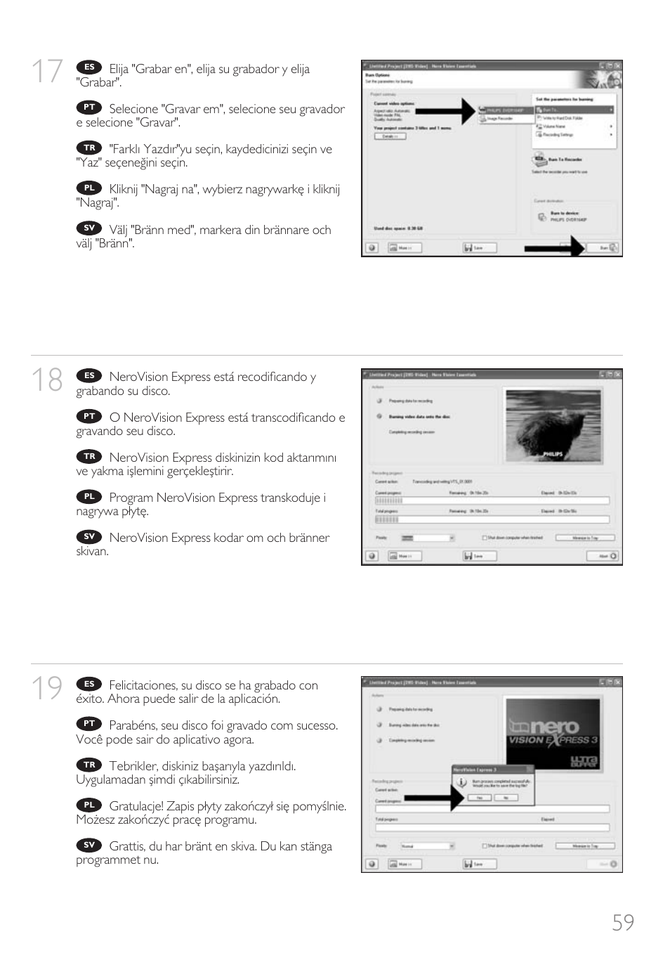 Philips Nero 7 User Manual | Page 59 / 112