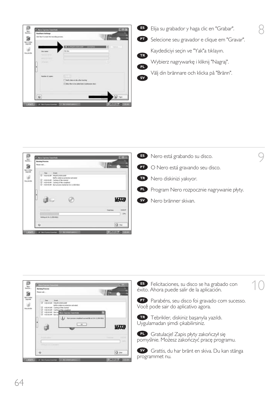 Philips Nero 7 User Manual | Page 64 / 112