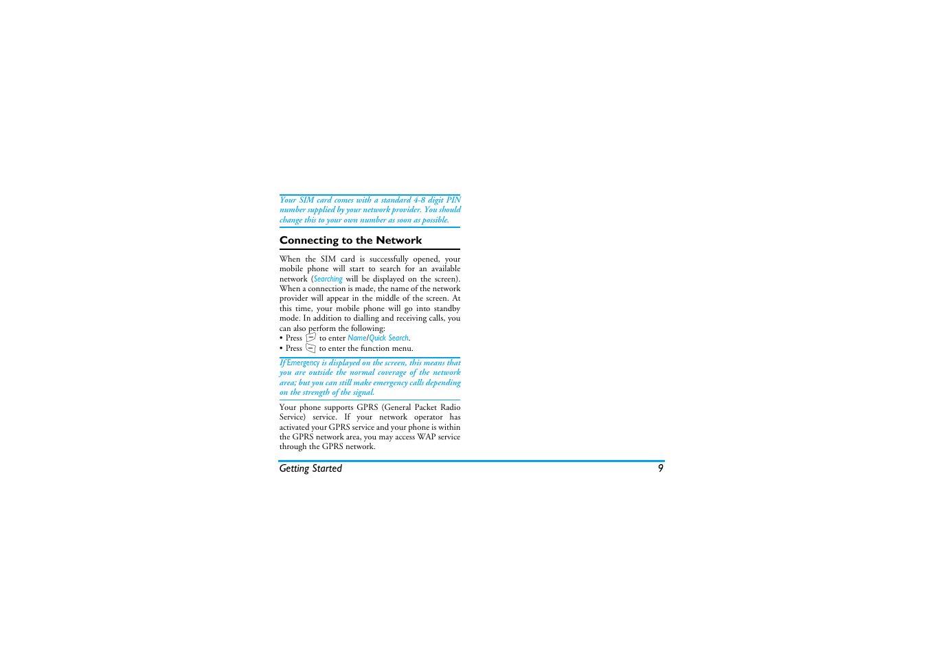 Connecting to the network | Philips S890 User Manual | Page 10 / 75