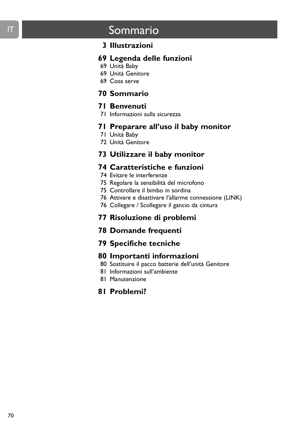 Philips SC468 User Manual | Page 70 / 173