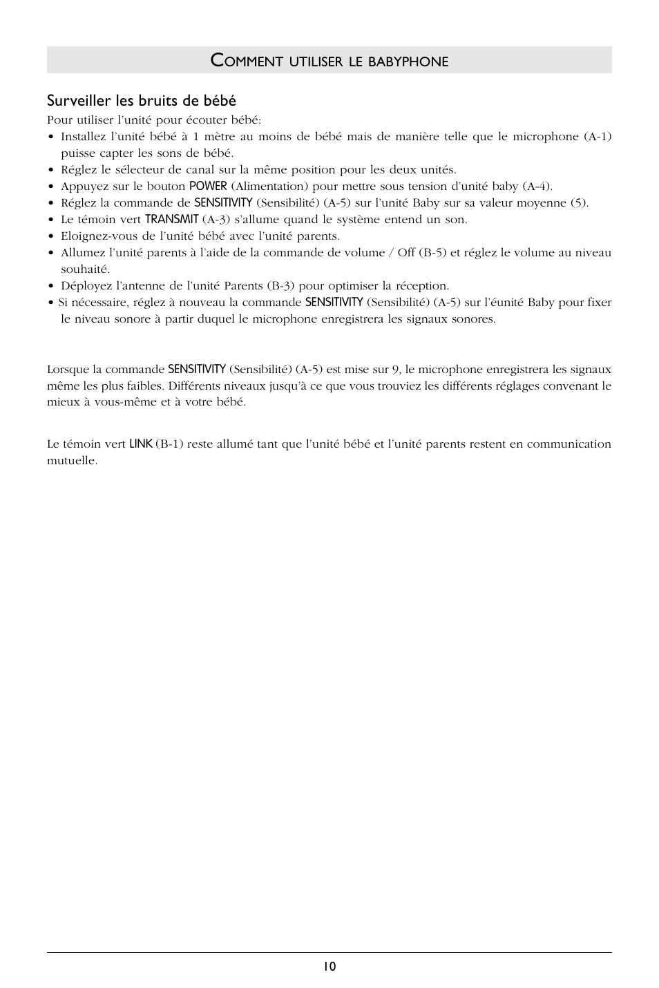 Philips BABY MONITOR SBC SC368 User Manual | Page 11 / 75