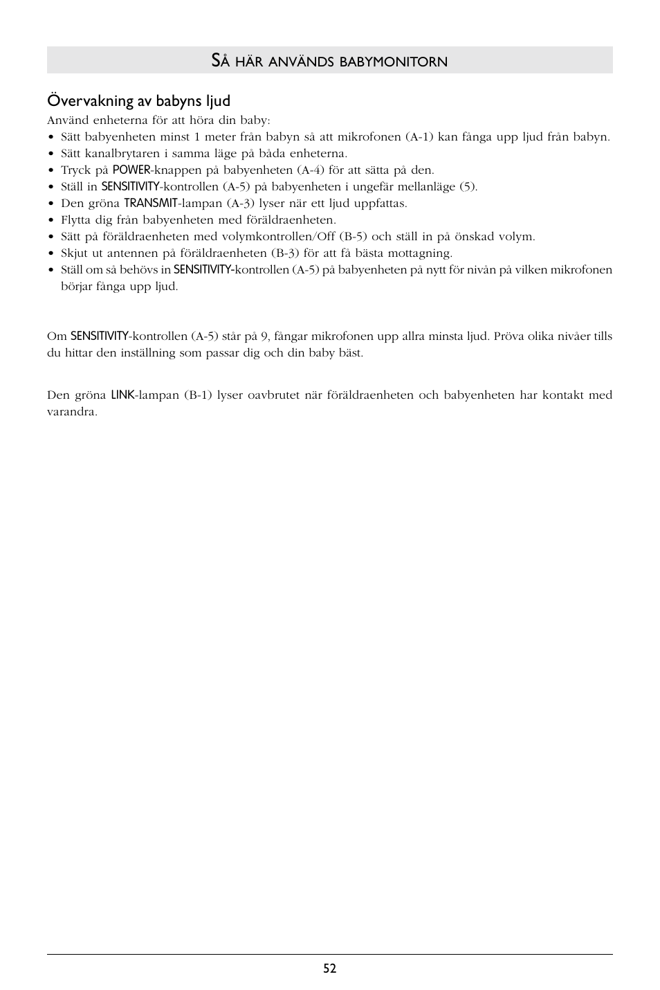 Philips BABY MONITOR SBC SC368 User Manual | Page 53 / 75