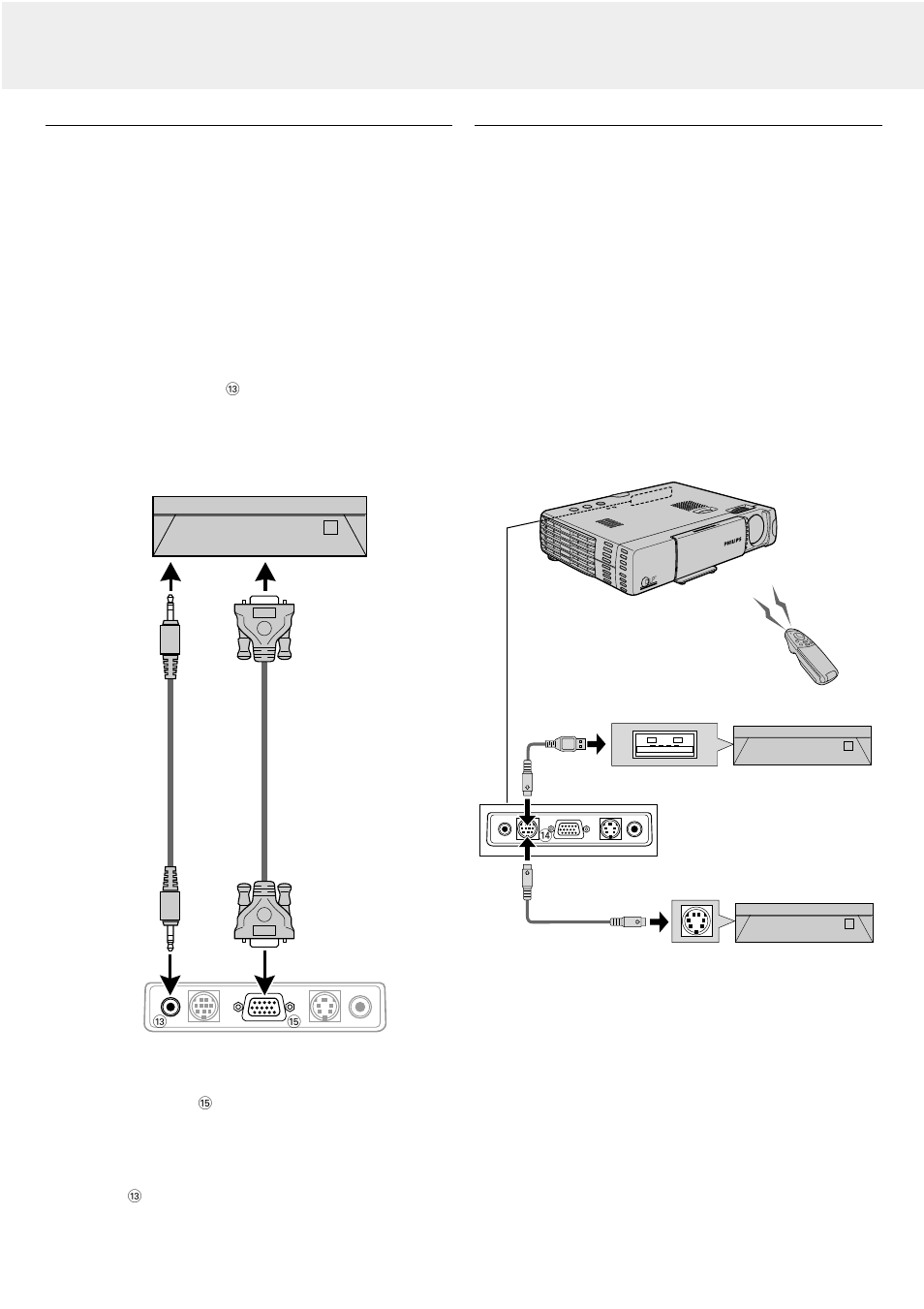 Connecting to a computer, Connecting to pc mouse connector, Installation | Philips LC5241 User Manual | Page 12 / 24