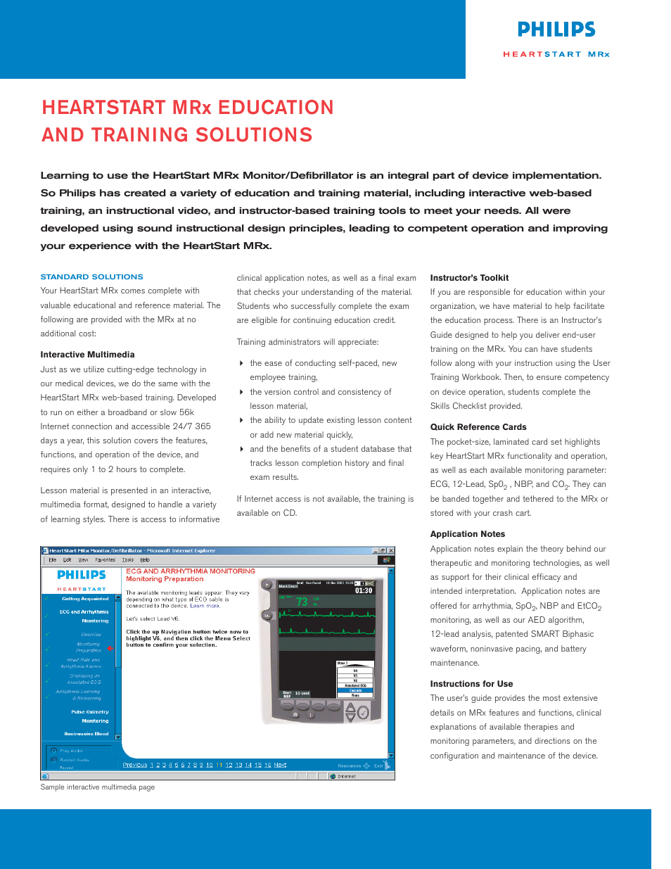 Philips HeartStart MRx User Manual | 2 pages