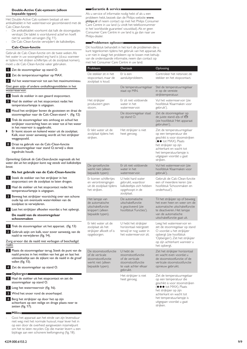 Philips GC1814 User Manual | Page 9 / 9