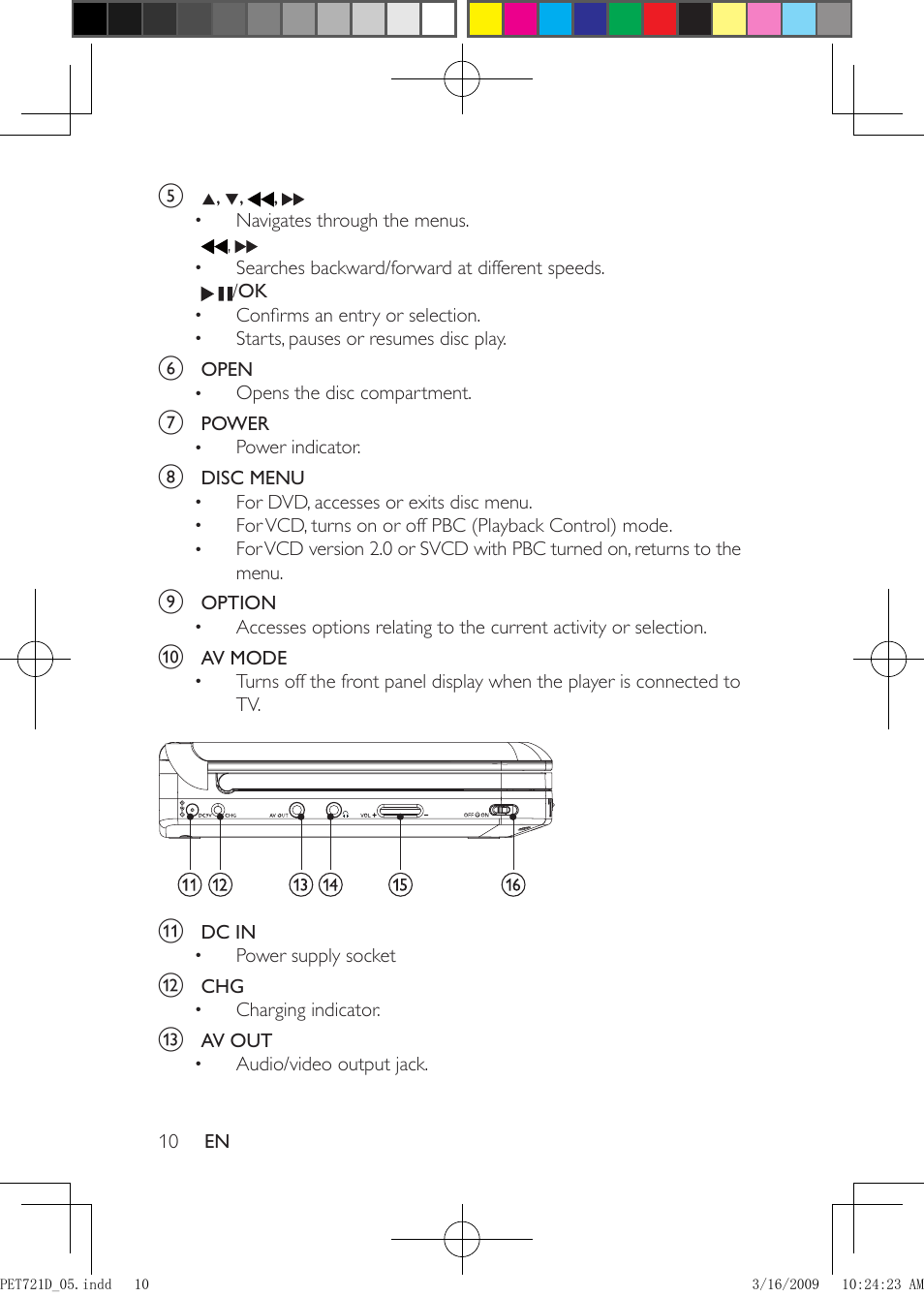 Philips PET721C/05 User Manual | Page 9 / 19